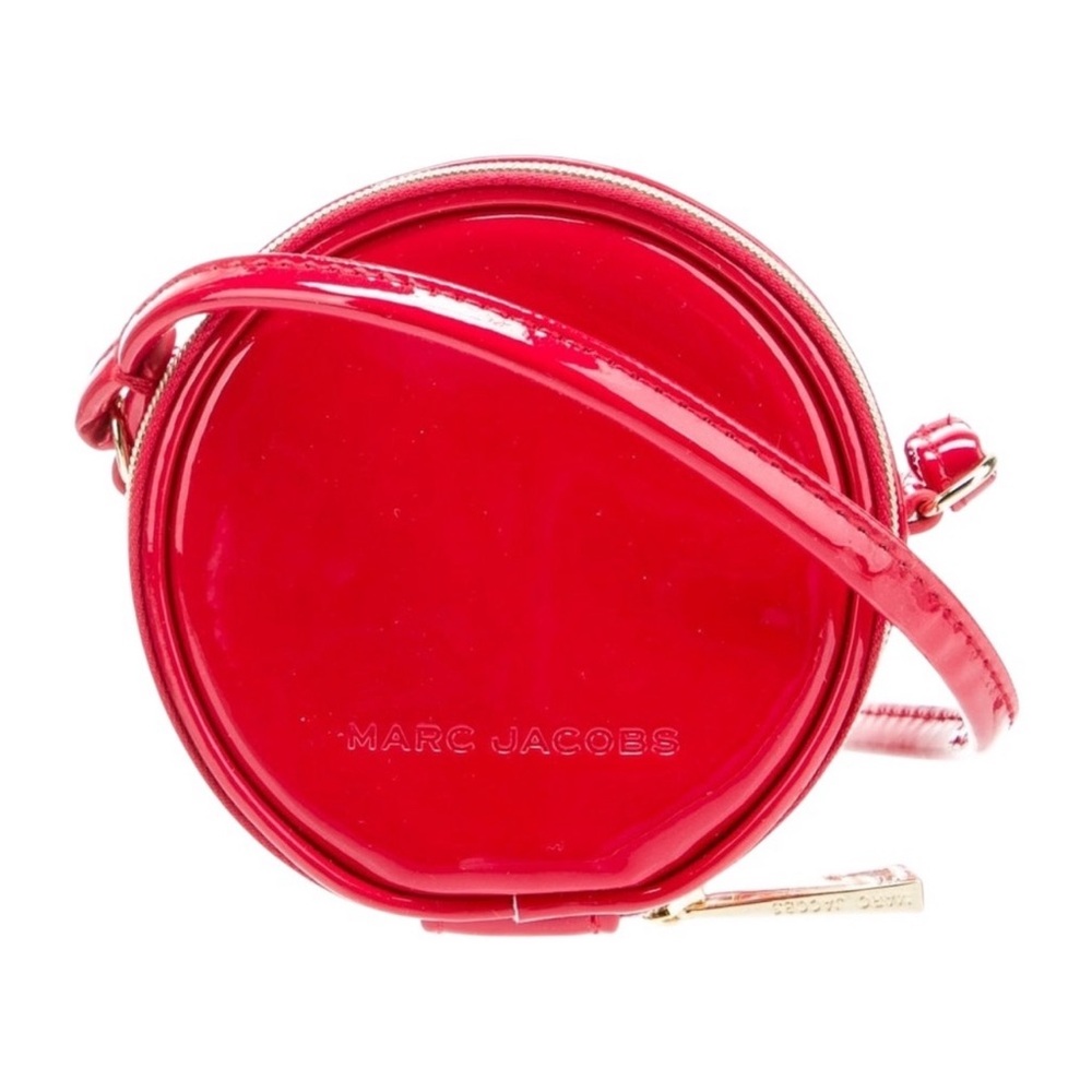 MARC JACOBS NEW RED PATENT LEATHER MINI NEW PURSE/MAKEUP BAG
